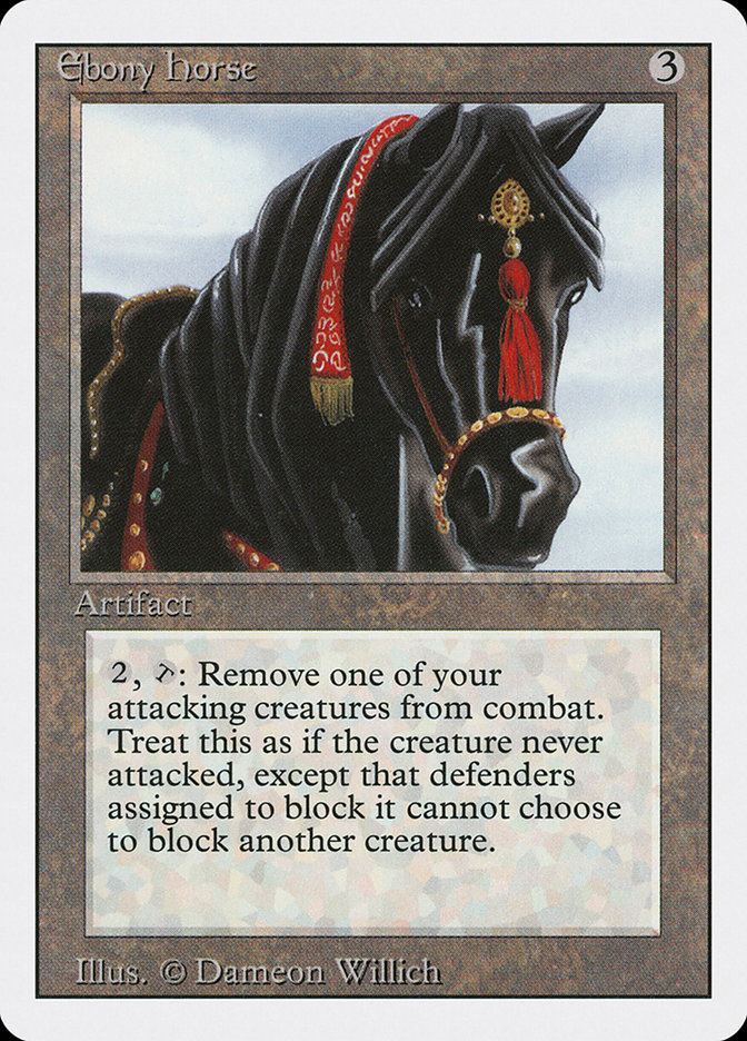 MTG: Revised 247: Ebony Horse 