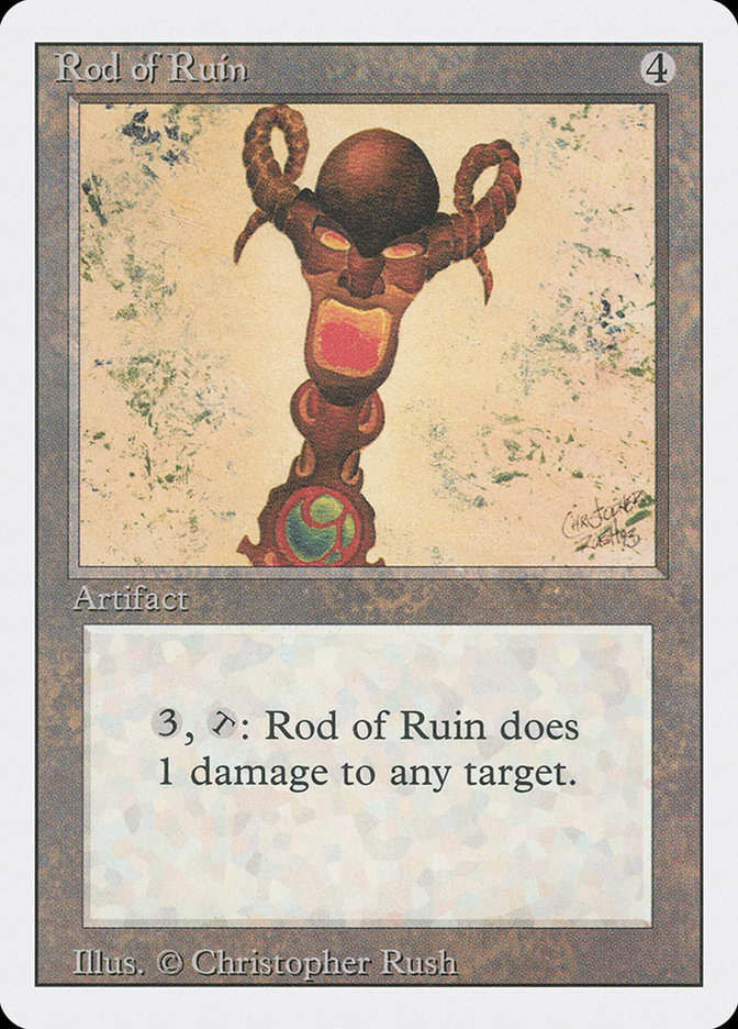 MTG: Revised 273: Rod of Ruin 