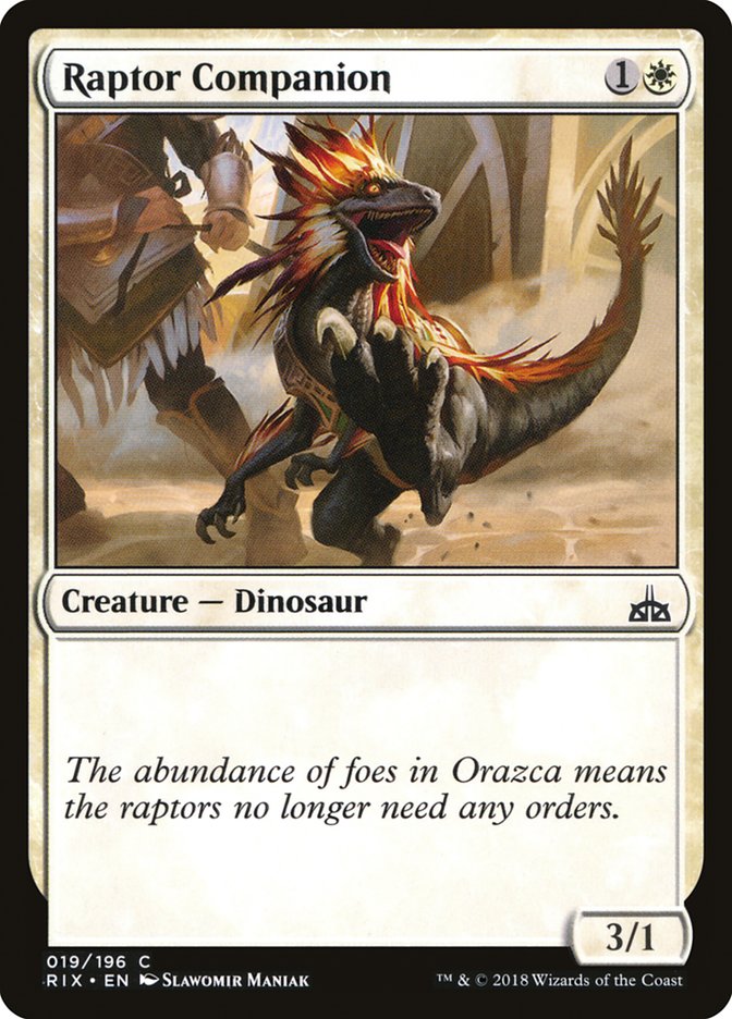 MTG: Rivals of Ixalan 019: Raptor Companion 