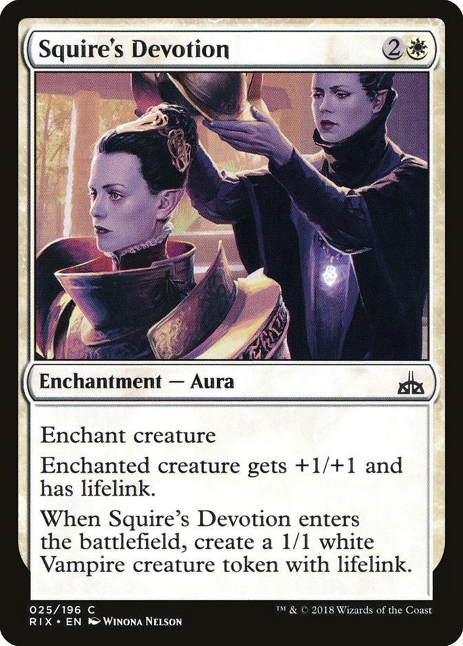 MTG: Rivals of Ixalan 025: Squires Devotion 