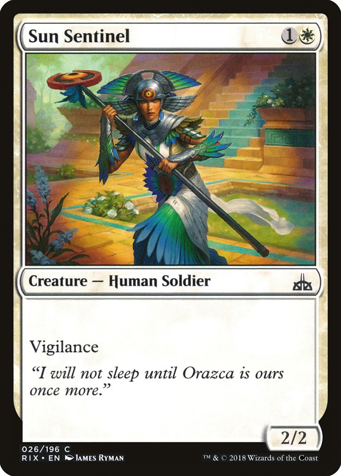 MTG: Rivals of Ixalan 026: Sun Sentinel 