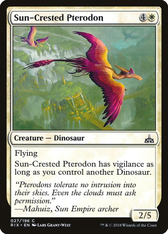 MTG: Rivals of Ixalan 027: Sun-Crested Pterodon 