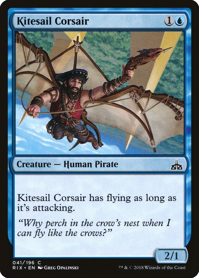 MTG: Rivals of Ixalan 041: Kitesail Corsair 