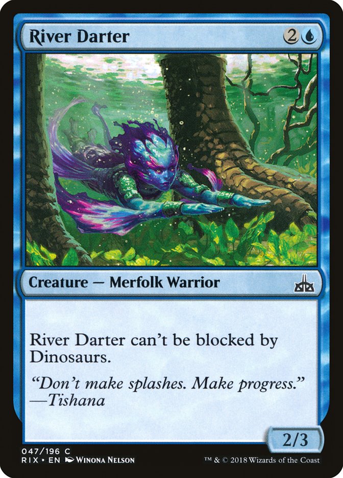 MTG: Rivals of Ixalan 047: River Darter 