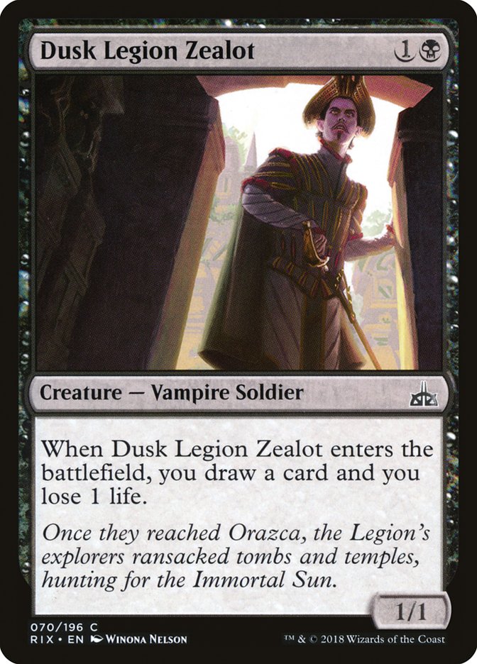 MTG: Rivals of Ixalan 070: Dusk Legion Zealot 