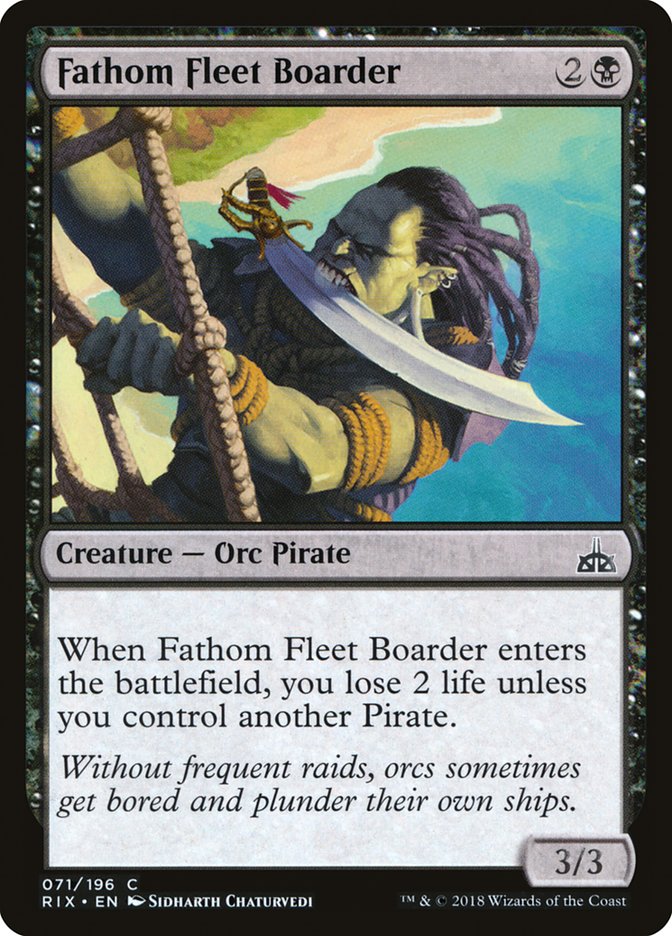 MTG: Rivals of Ixalan 071: Fathom Fleet Boarder 