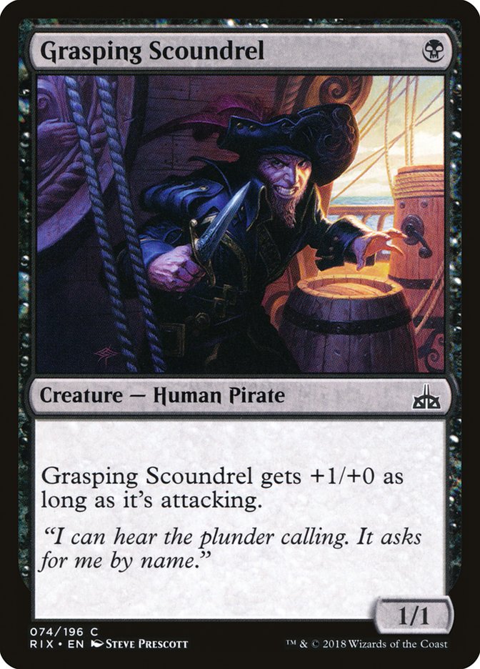 MTG: Rivals of Ixalan 074: Grasping Scoundrel 