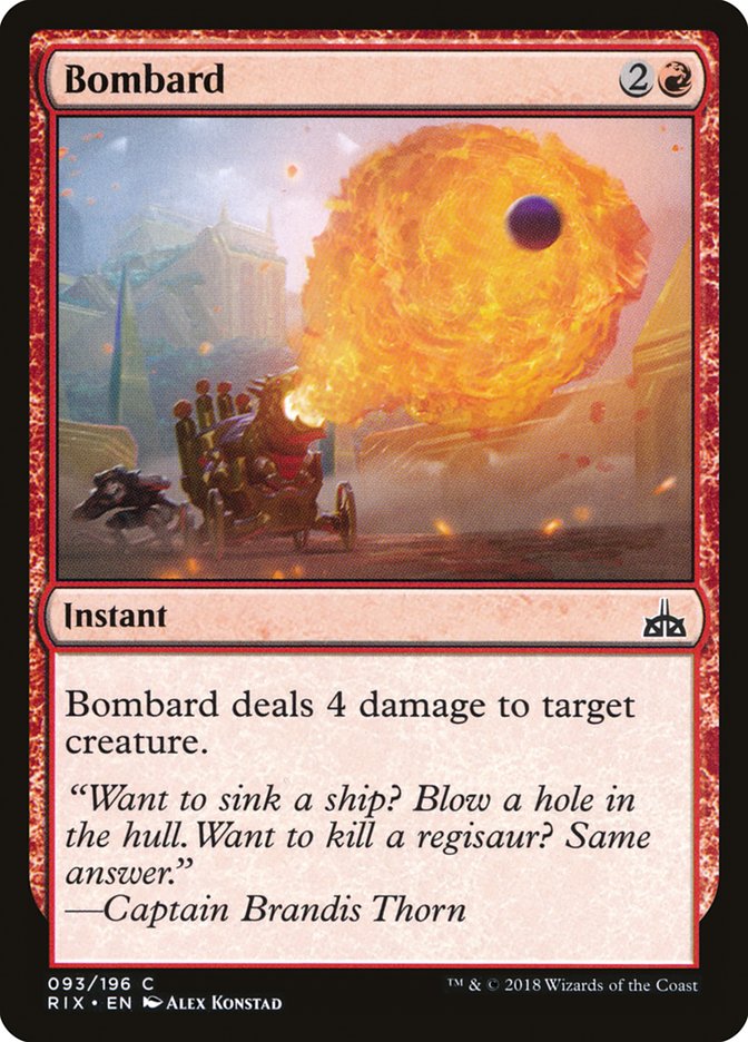 MTG: Rivals of Ixalan 093: Bombard 