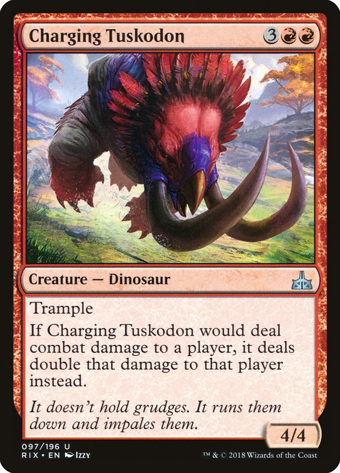 MTG: Rivals of Ixalan 097: Charging Tuskodon 