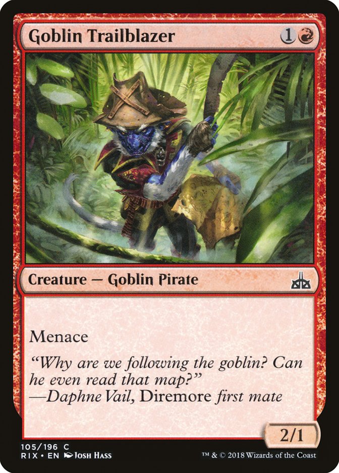 MTG: Rivals of Ixalan 105: Goblin Trailblazer 