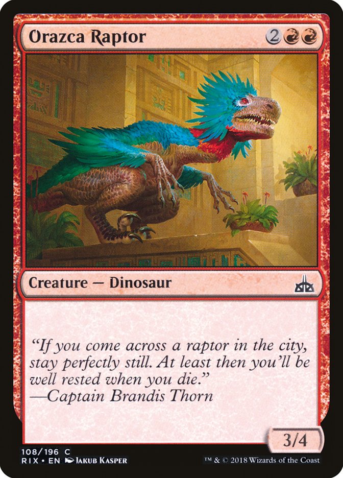 MTG: Rivals of Ixalan 108: Orazca Raptor 