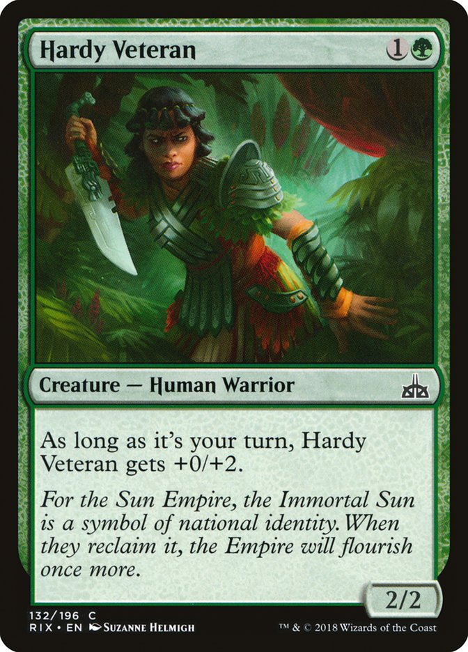 MTG: Rivals of Ixalan 132: Hardy Veteran 