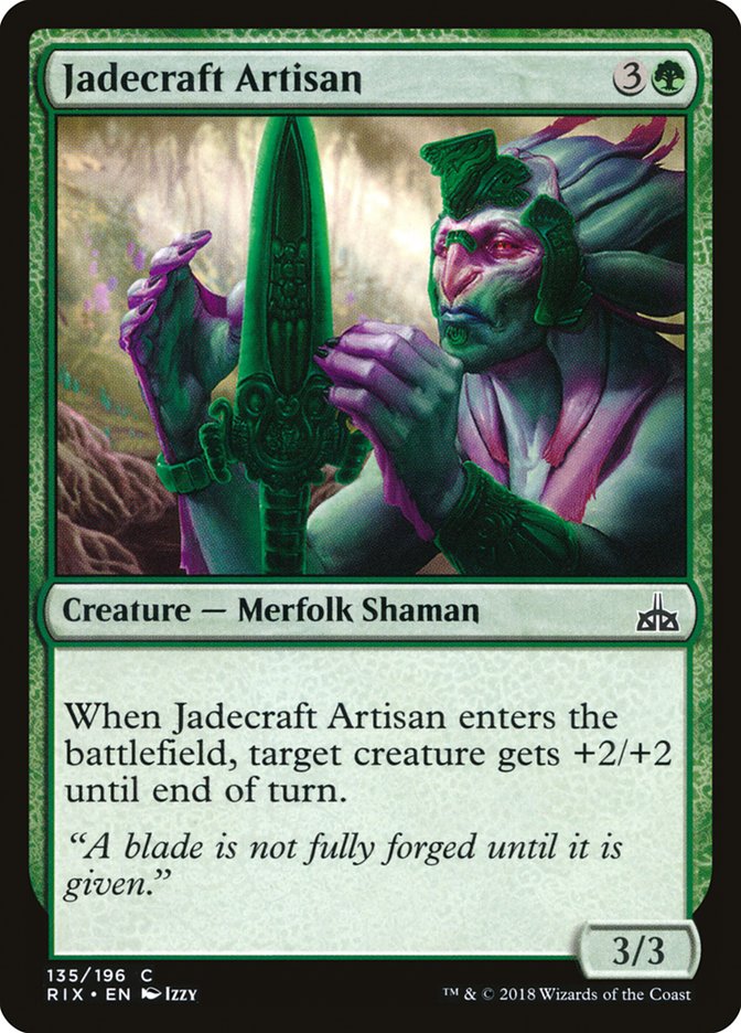 MTG: Rivals of Ixalan 135: Jadecraft Artisan 