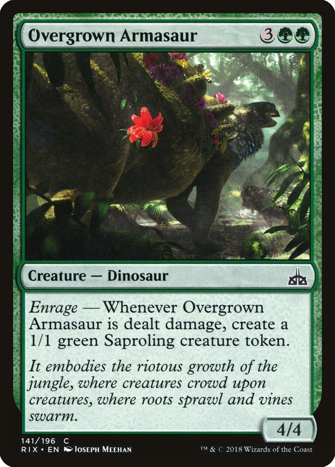 MTG: Rivals of Ixalan 141: Overgrown Armasaur 