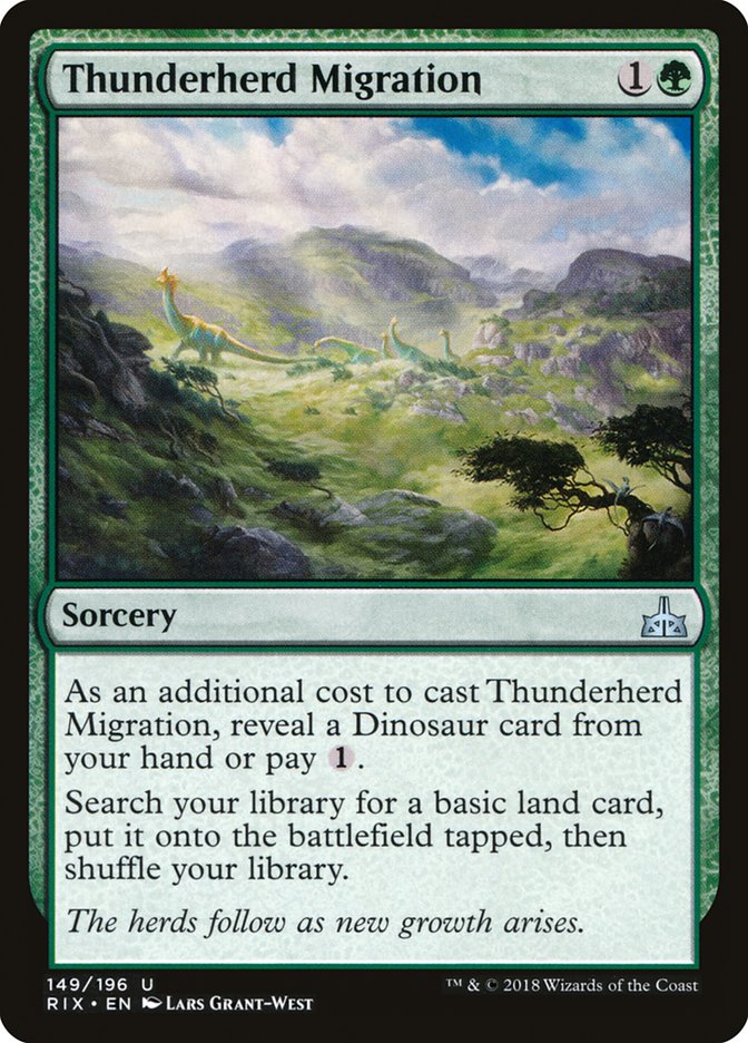 MTG: Rivals of Ixalan 149: Thunderherd Migration 