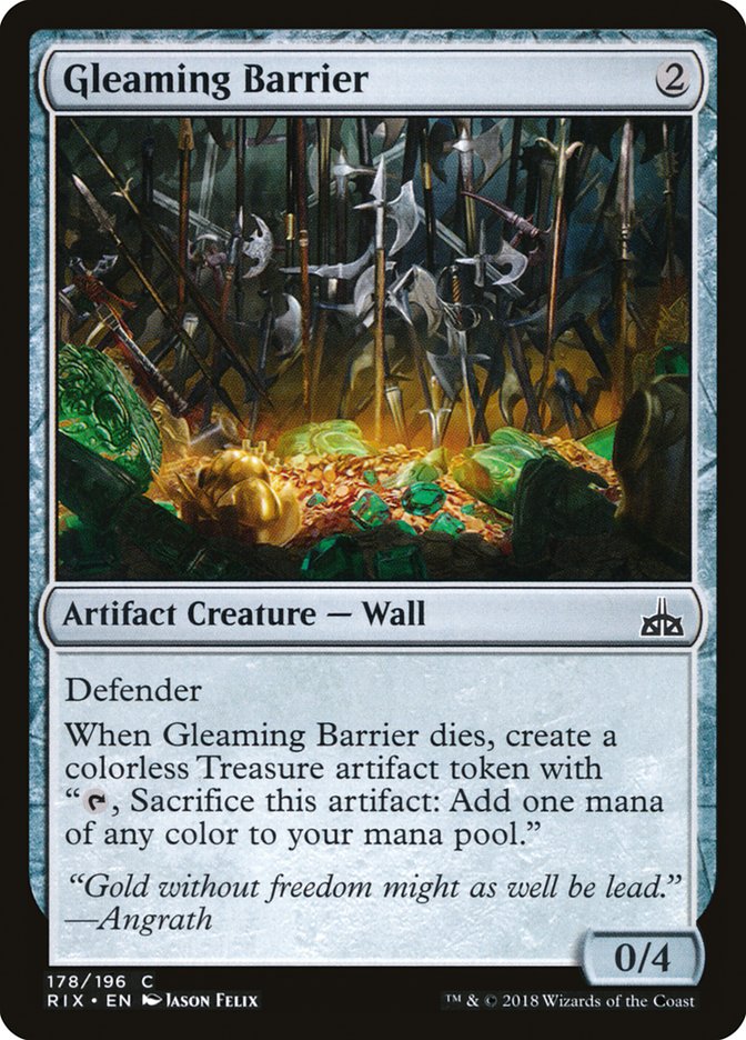 MTG: Rivals of Ixalan 178: Gleaming Barrier 