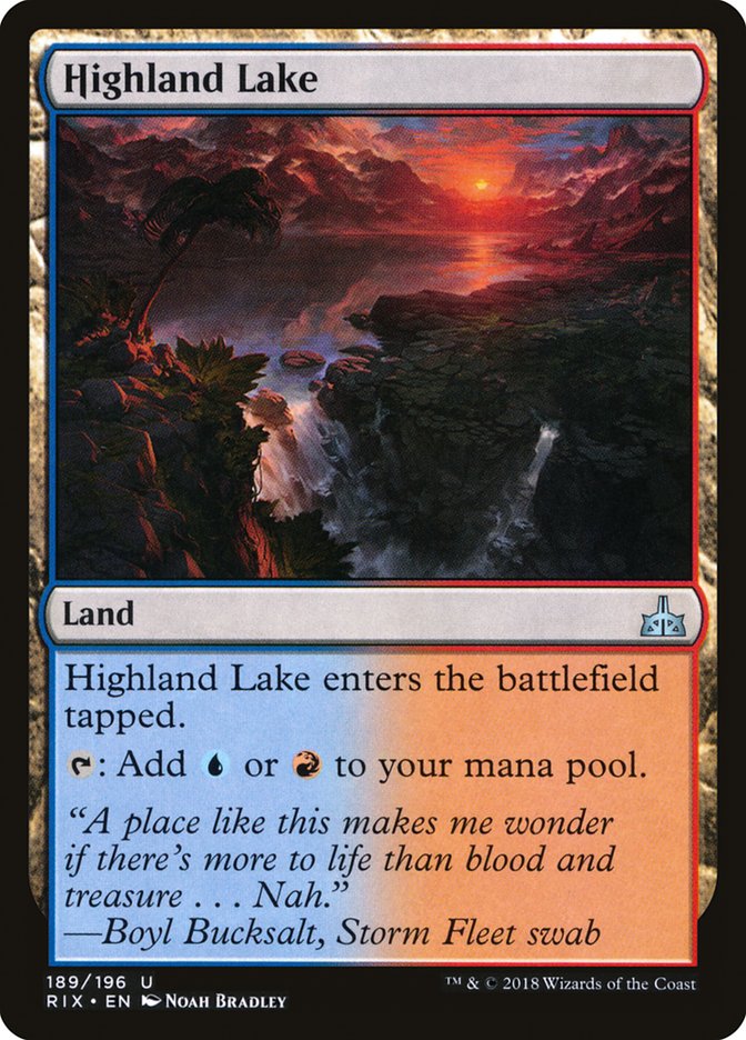 MTG: Rivals of Ixalan 189: Highland Lake 