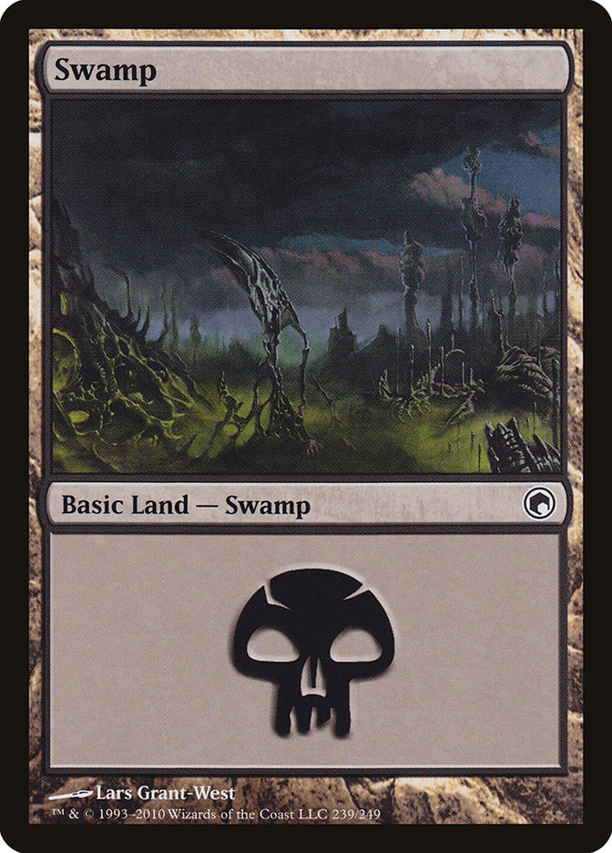 MTG: Scars of Mirrodin 239: Swamp 239 - Foil 