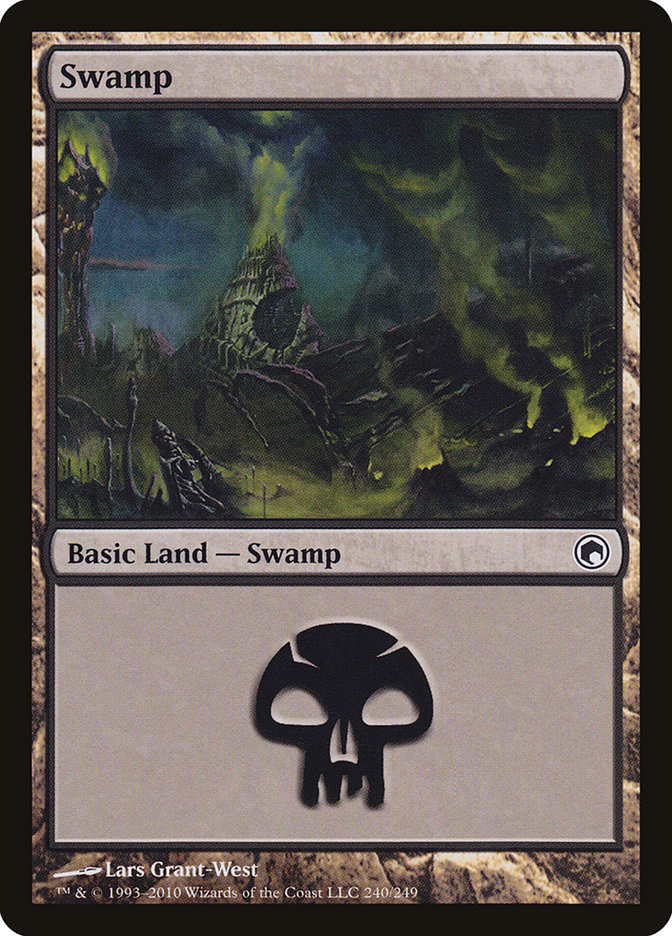 MTG: Scars of Mirrodin 240: Swamp 240 - Foil 