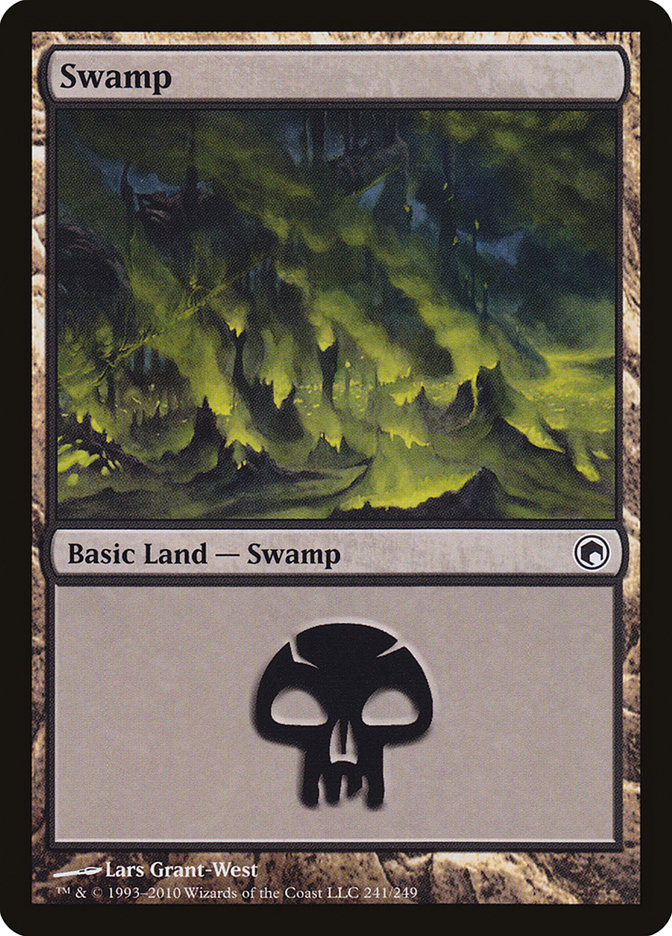 MTG: Scars of Mirrodin 241: Swamp 241 - Foil 