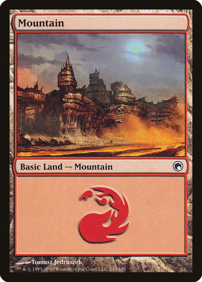 MTG: Scars of Mirrodin 243: Mountain 243 - Foil 