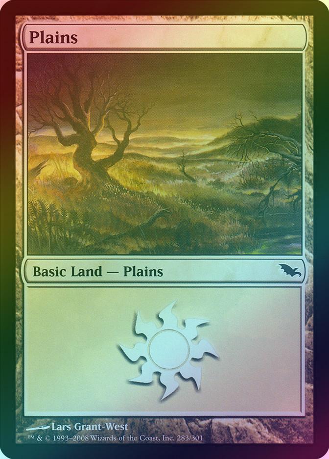 MTG: Shadowmoor 283: Plains (FOIL) 