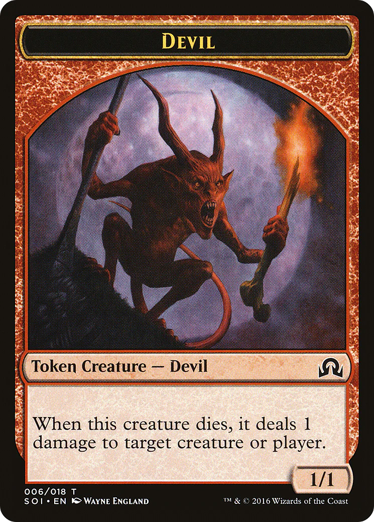 MTG: Shadows Over Innistrad: Devil Token 