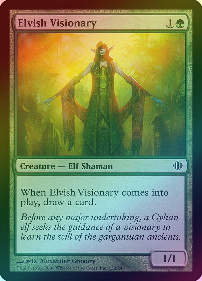 MTG: Shards of Alara 130: Elvish Visionary (FOIL) 