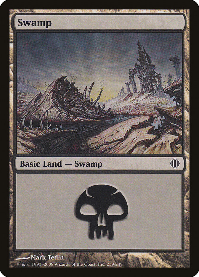 MTG: Shards of Alara 239: Swamp 239 - Foil 