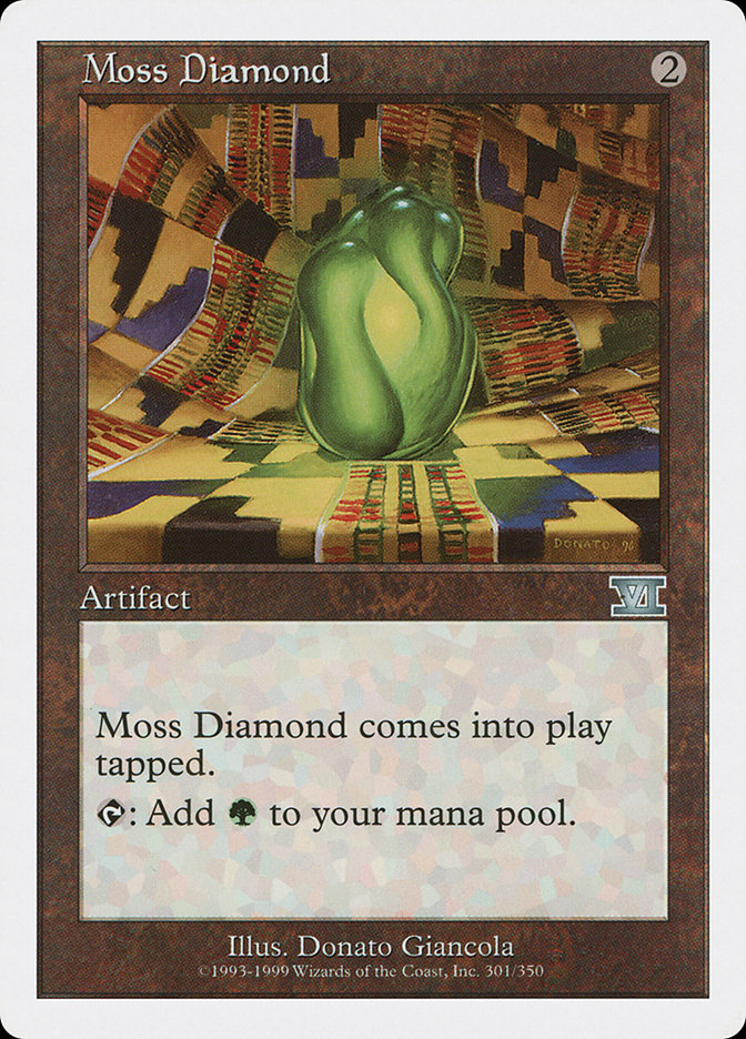 MTG: Sixth Edition 301: Moss Diamond 