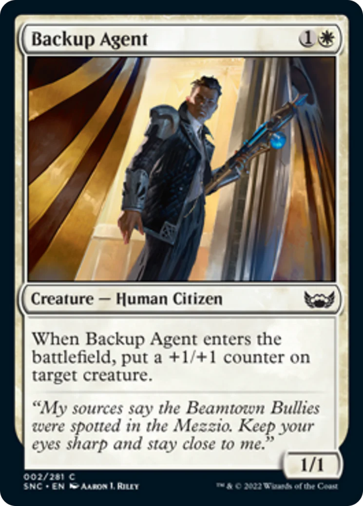 MTG: Streets of New Capenna 002: Backup Agent 