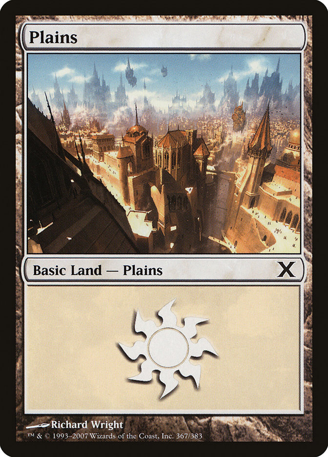 MTG: Tenth Edition 367: Plains (FOIL) 