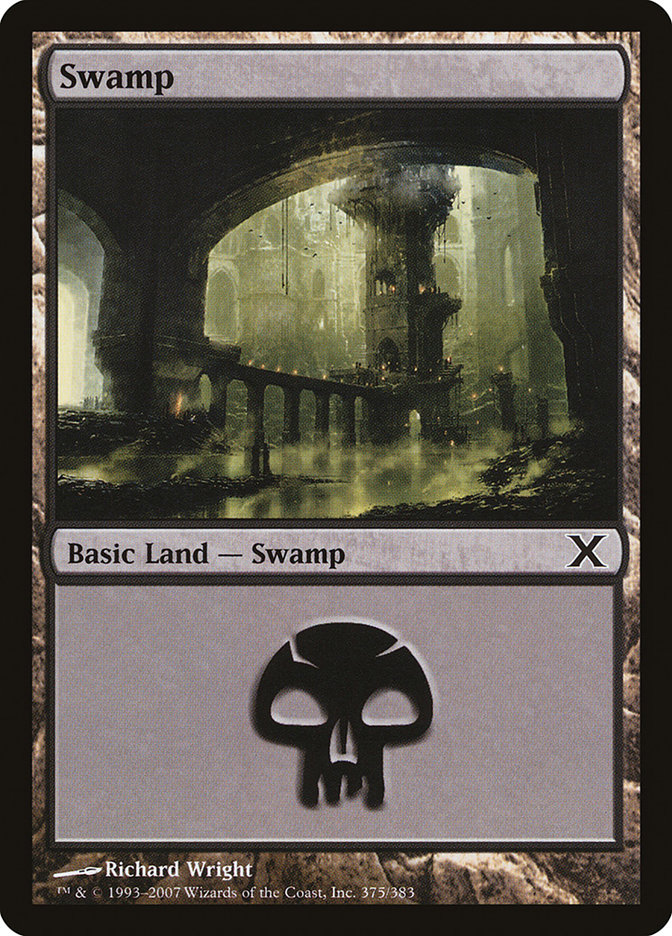 MTG: Tenth Edition 375: Swamp (FOIL) 