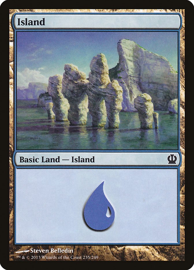 MTG: Theros 235: Island (#235) - Foil 