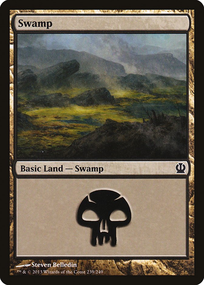 MTG: Theros 239: Swamp (#239) - Foil 