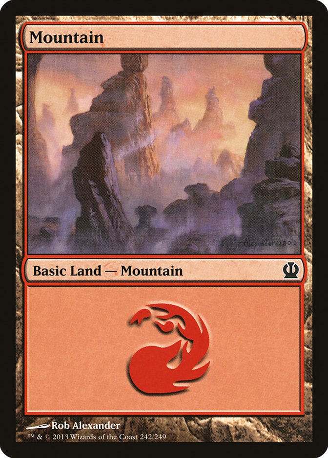 MTG: Theros 245: Mountain (#245) - Foil 