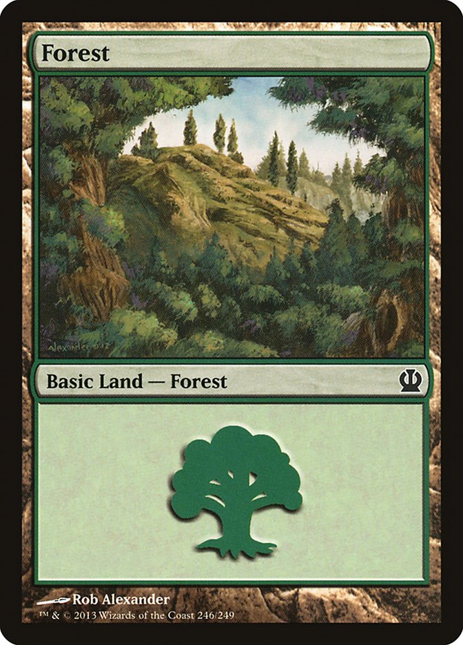 MTG: Theros 246: Forest (#246) - Foil 