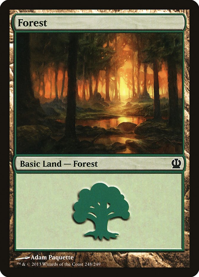 MTG: Theros 248: Forest (#248) - Foil 