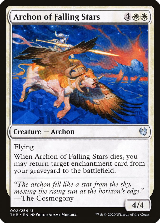 MTG: Theros Beyond Death 002: Archon of Falling Stars 