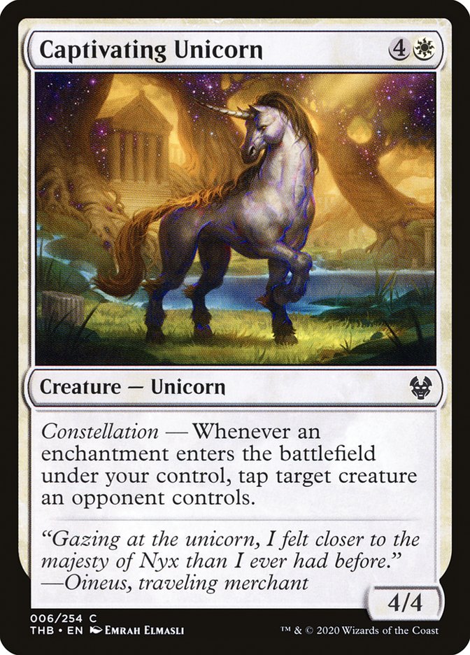 MTG: Theros Beyond Death 006: Captivating Unicorn 