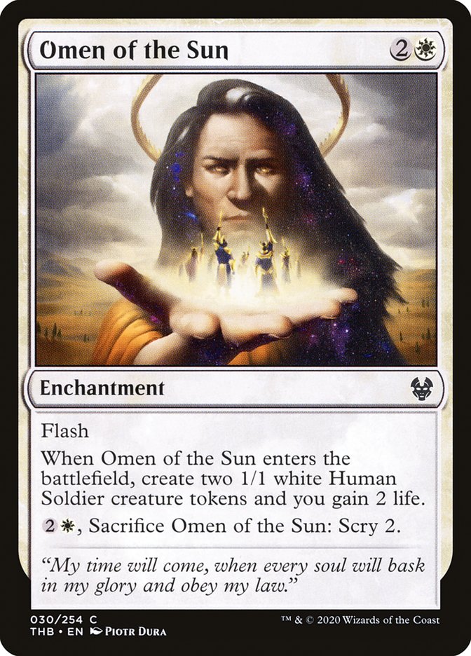 MTG: Theros Beyond Death 030: Omen of the Sun 