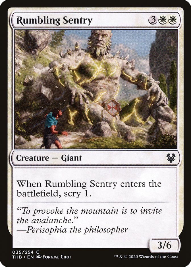 MTG: Theros Beyond Death 035: Rumbling Sentry 