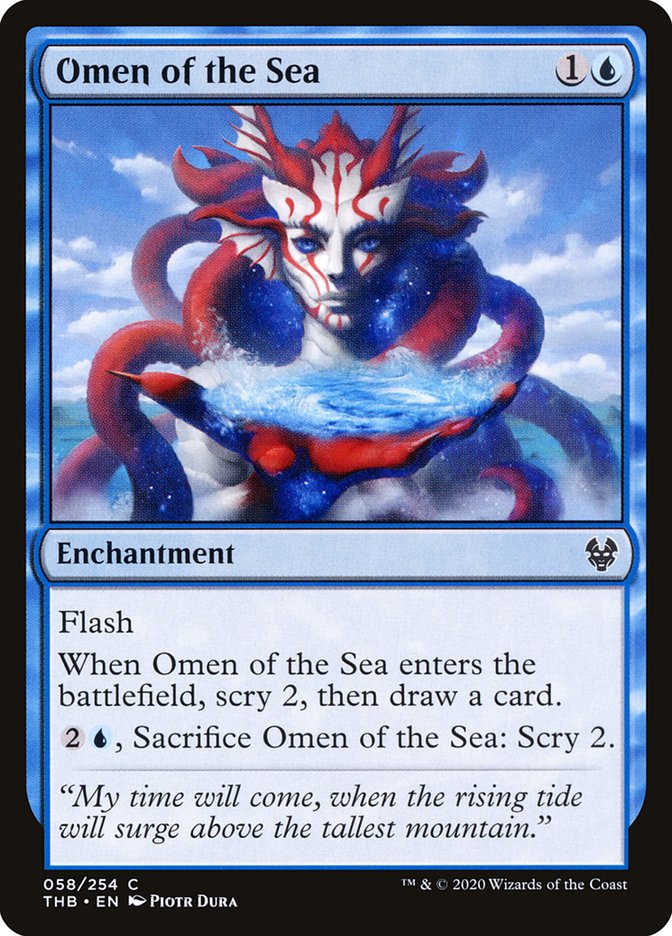 MTG: Theros Beyond Death 058: Omen of the Sea 