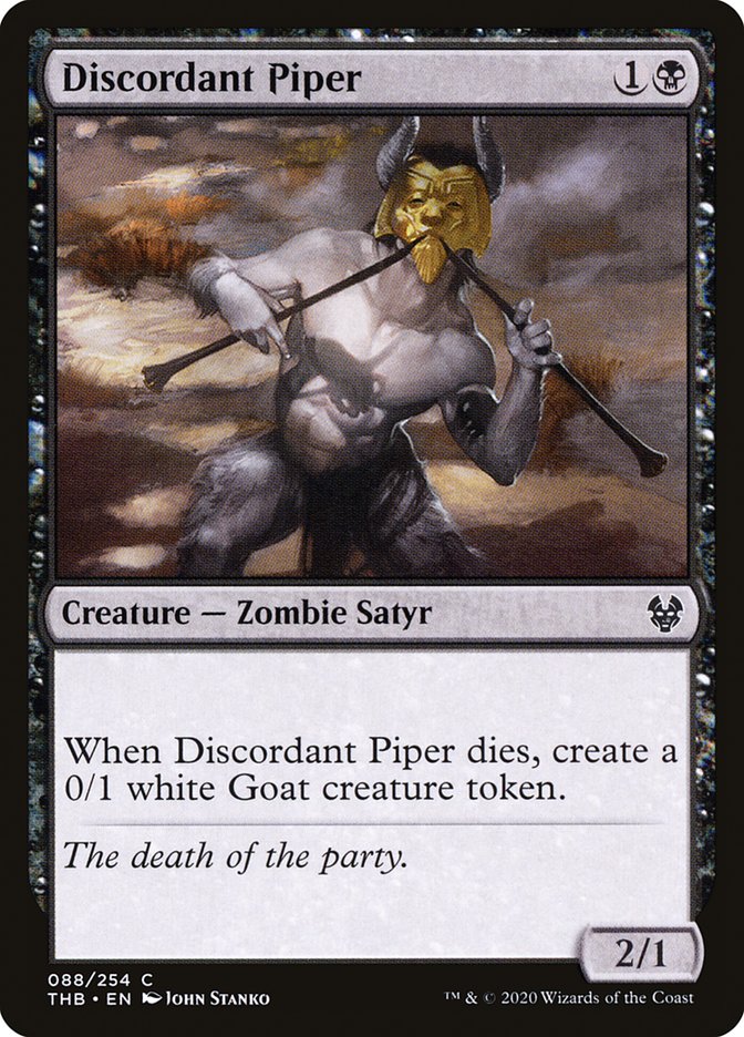 MTG: Theros Beyond Death 088: Discordant Piper 