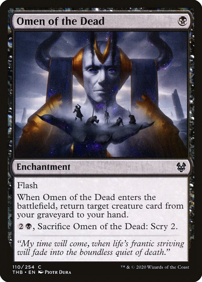 MTG: Theros Beyond Death 110: Omen of the Dead 