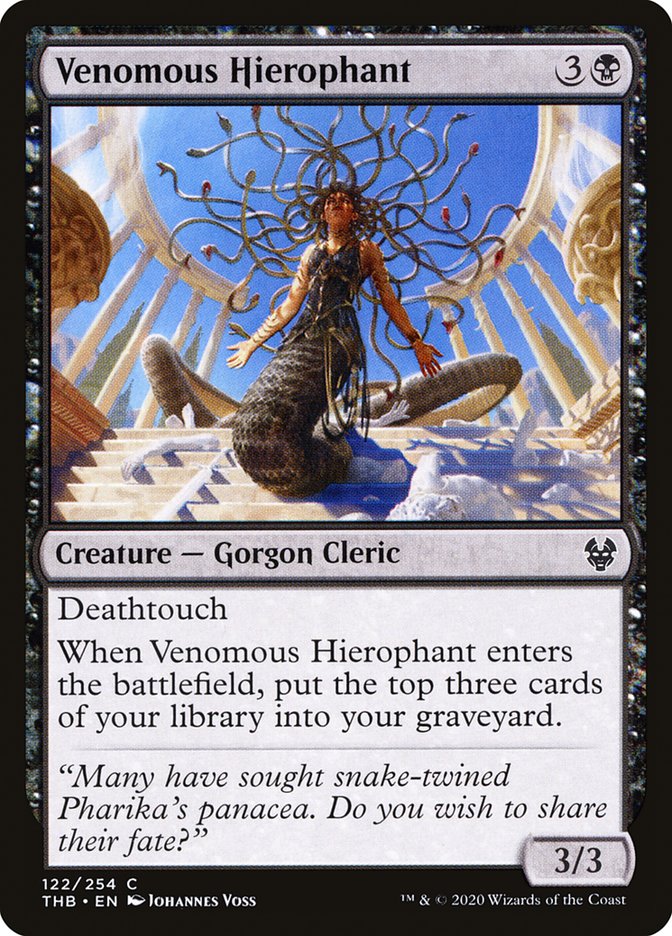 MTG: Theros Beyond Death 122: Venomous Hierophant 