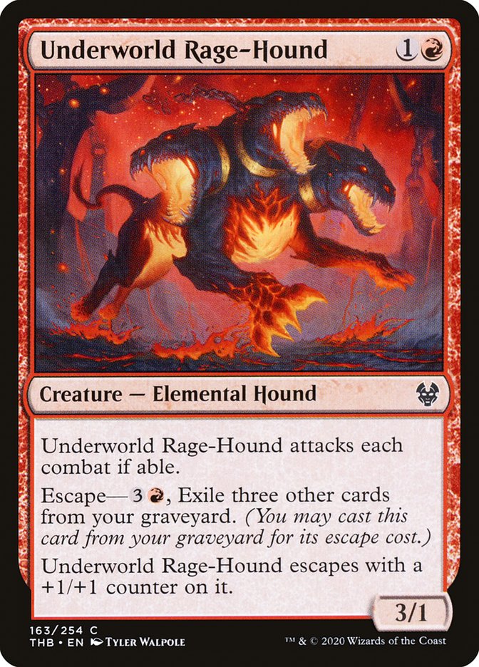 MTG: Theros Beyond Death 163: Underworld Rage-Hound 