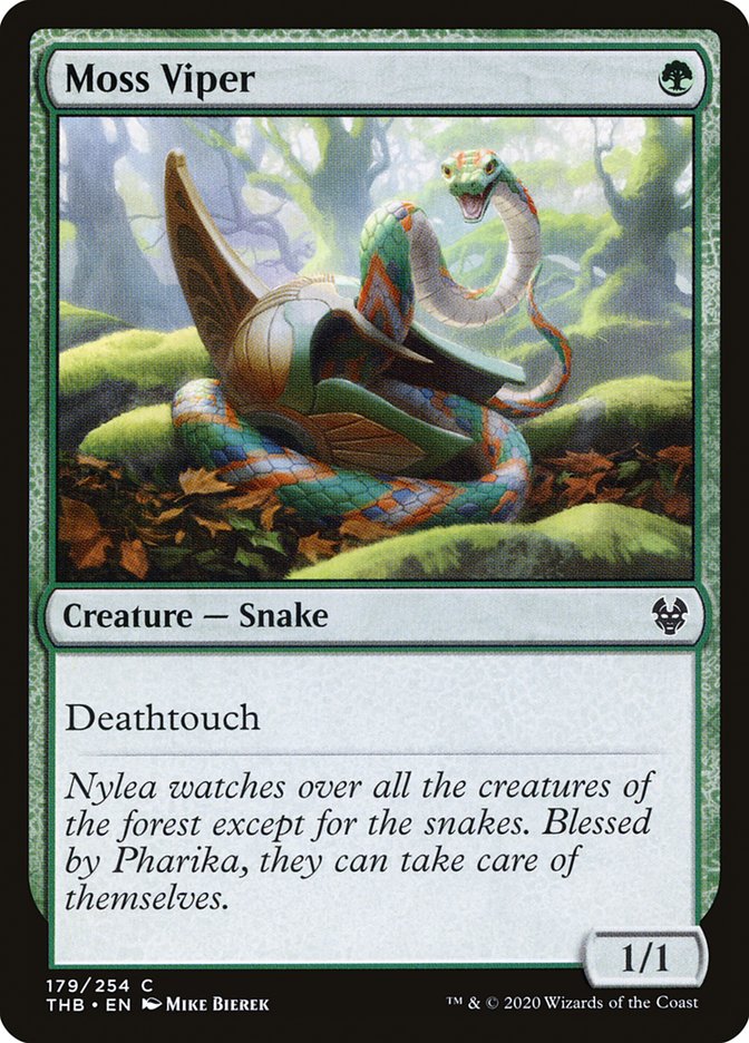 MTG: Theros Beyond Death 179: Moss Viper 