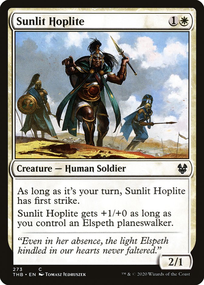 MTG: Theros Beyond Death 273: Sunlit Hoplite 