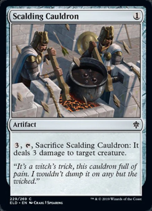 MTG: Throne of Eldraine 229: Scalding Cauldron 